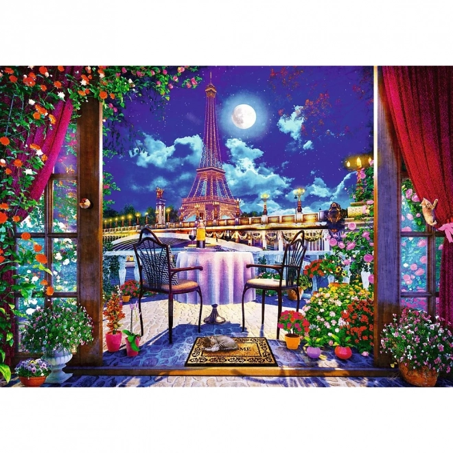 Paris Glowing in Moonlight Jigsaw Puzzle