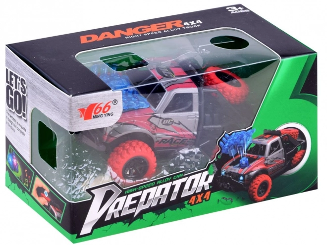 Stunt Driving 4x4 Metal Car – red