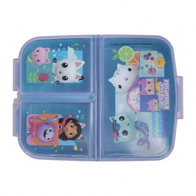Lunch Box With Compartments Cat House Gabi (Purple)