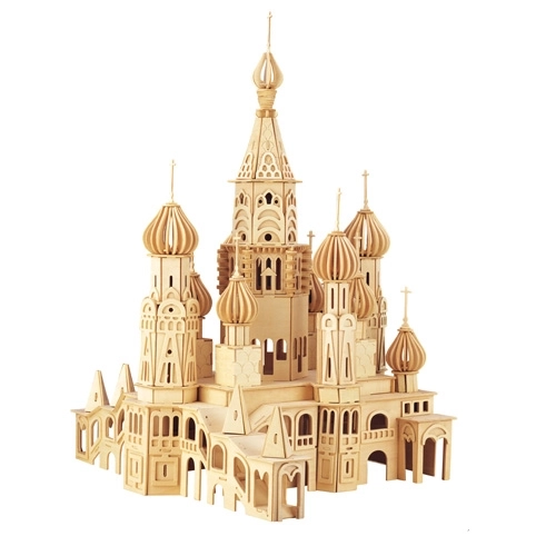 3D Wooden Puzzle Church of Petersburg