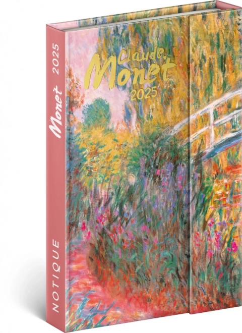 Weekly Magnetic Diary with Claude Monet Design 2025