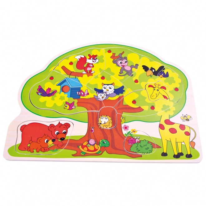 Cheerful Animal Wooden Puzzle