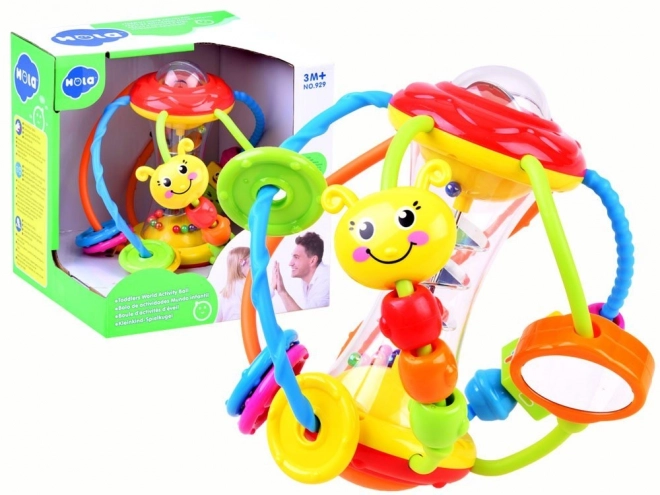 Colorful Educational Rattle Ball Spiral