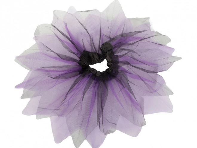 Halloween Costume Skirt Bat Headband Black and Purple