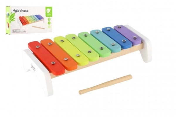 Colorful Wooden Xylophone with Mallet