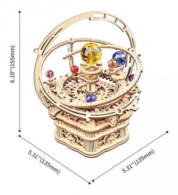 Robotic 3D Puzzle Music Box Historical Astronomical Clock