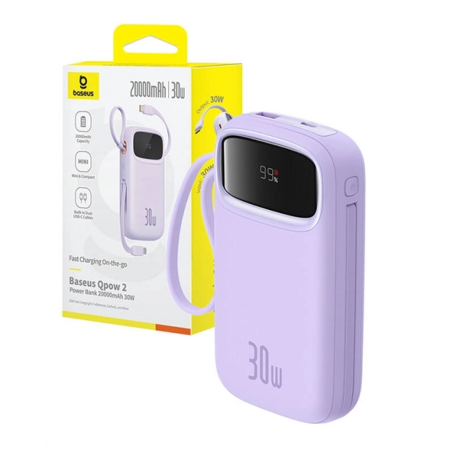 Powerbank Baseus QPow 2 20000mAh 30W con 2xUSB-C