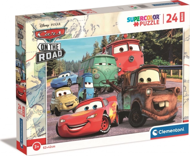 Clementoni Cars On The Road Maxi Puzzle 24 Pieces