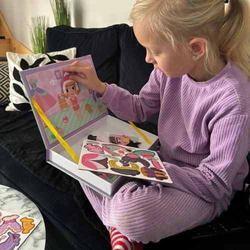 Magnetické puzzle móda pro děti