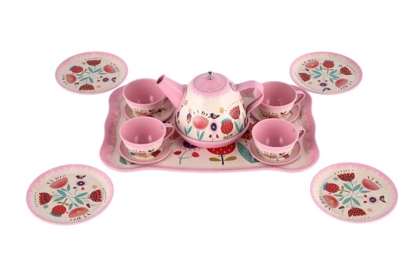 Children's Tea Set in a Tin Box