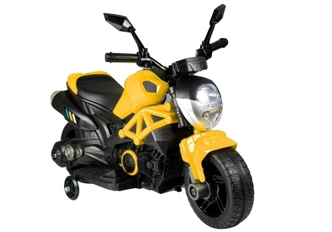 Yellow Electric Kids' Motorcycle