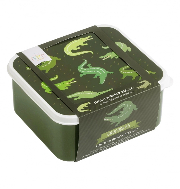 Snack Box Set - Crocodile Design