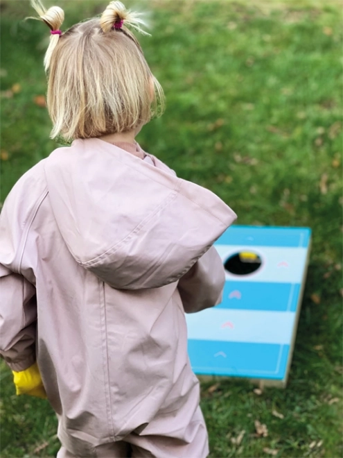 Small Foot Cornhole and Table Hockey Game 2-in-1