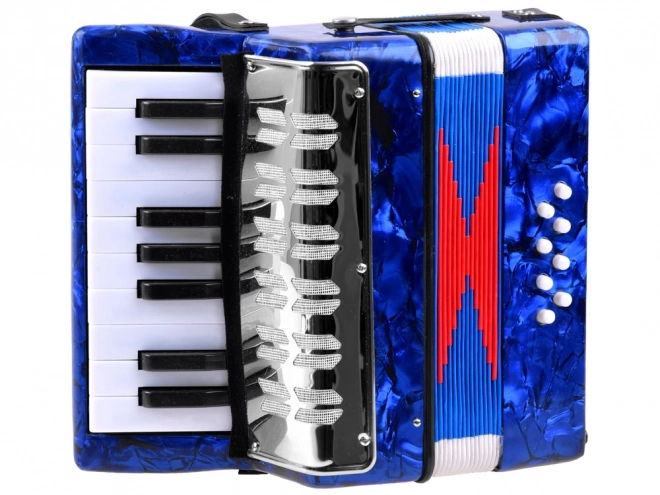 Large Musical Accordion for Children – dark blue