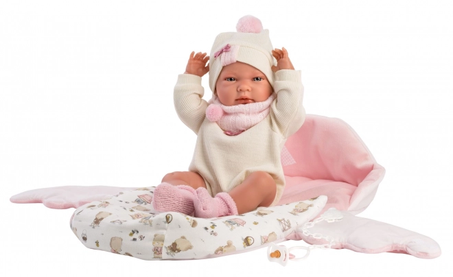 Realistic Newborn Baby Doll with Full Vinyl Body - 40 cm