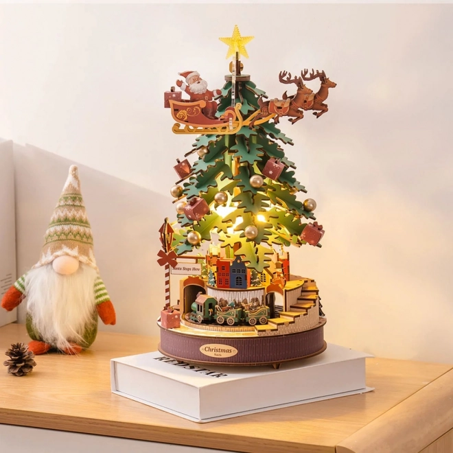 3D Wooden Musical Christmas Tree Puzzle