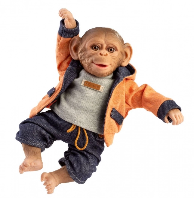 Realistic Baby Monkey Doll with Soft Cloth Body