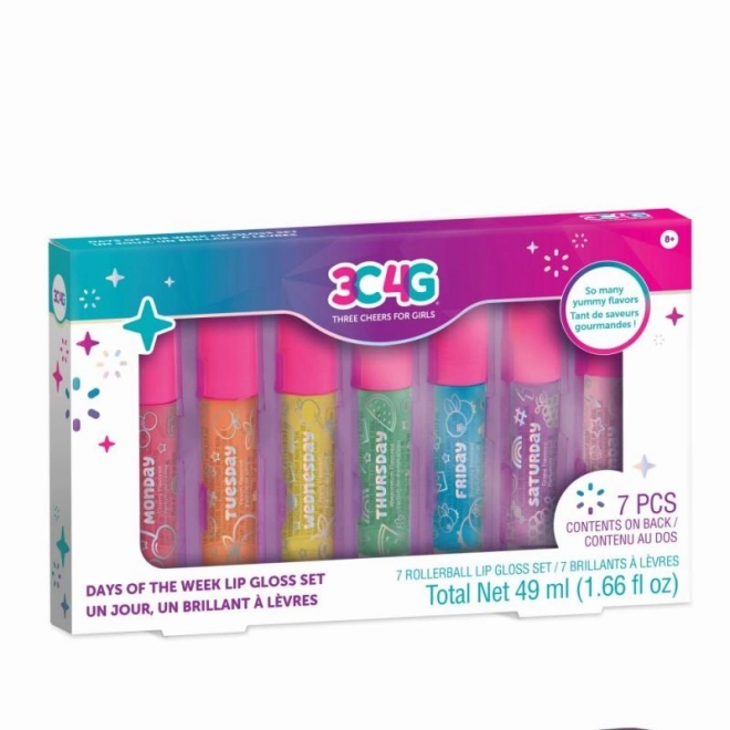 Lip Gloss Set Days of the Week