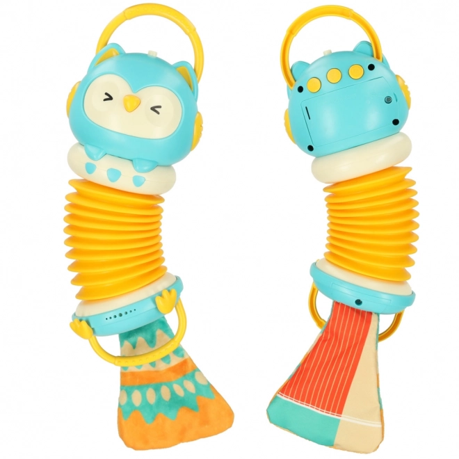 Sensory Owl Accordion Toy with LED Lights for Children