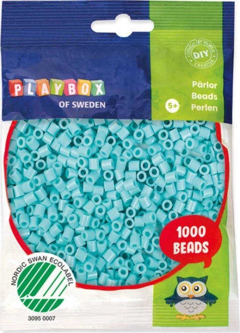 Playbox Pastel Iron-On Beads - Turquoise 1000pcs