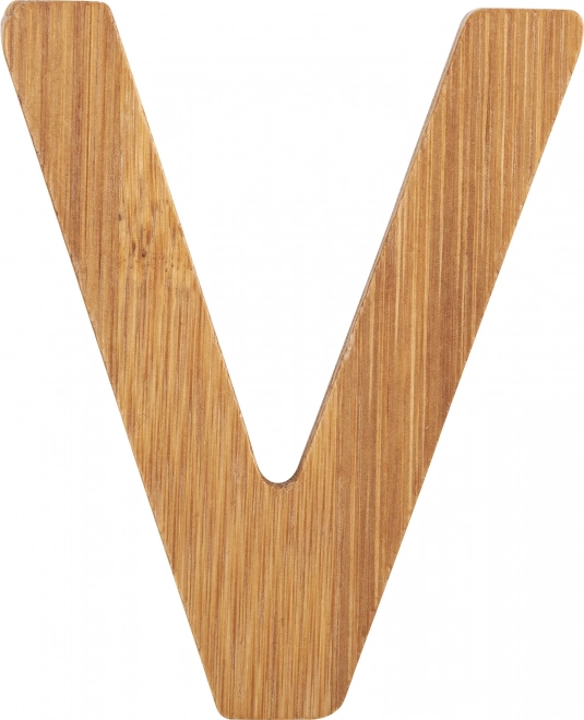 Small Foot Bamboo Letter V