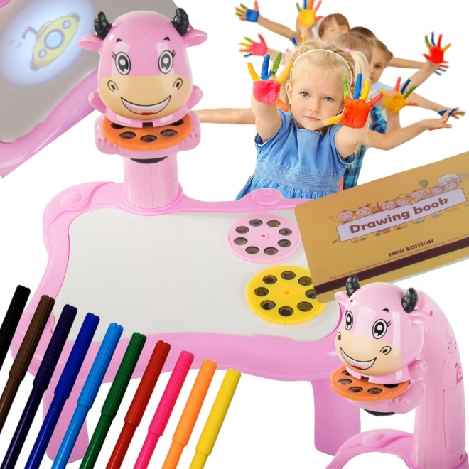 Kids Drawing Projector Table