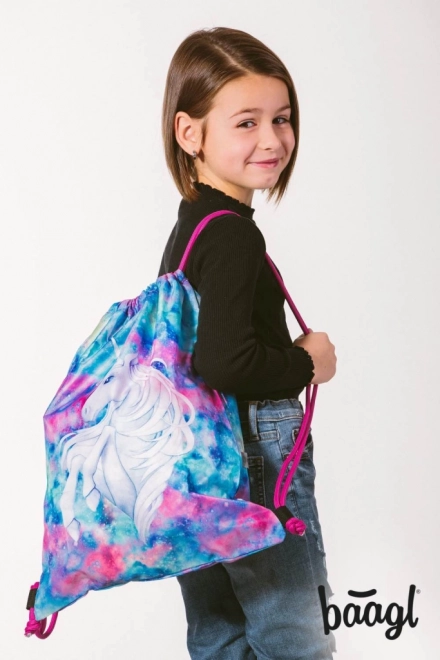 Baagl Unicorn Drawstring Bag