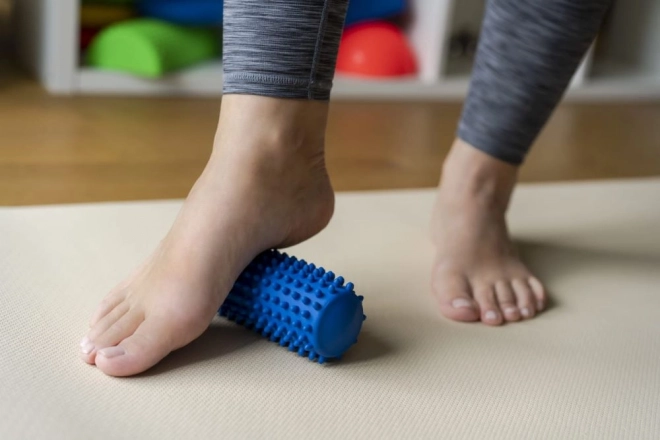 Blue Straight Massage and Rehabilitation Roller