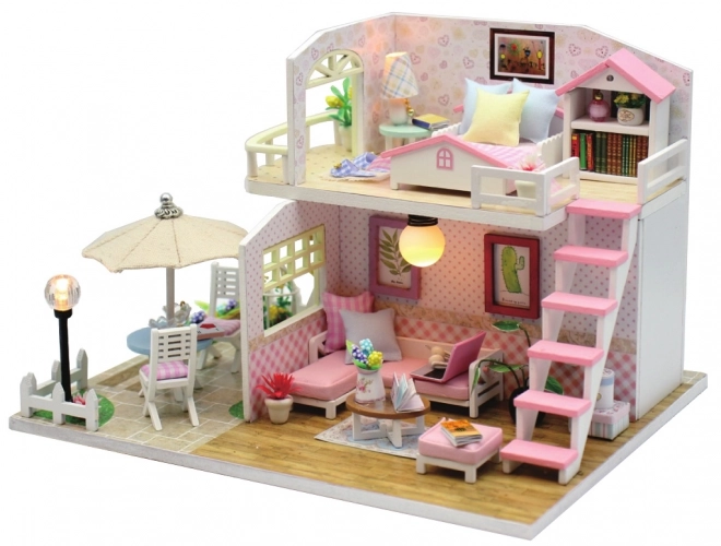 2kids Toys Miniature Pink Dollhouse