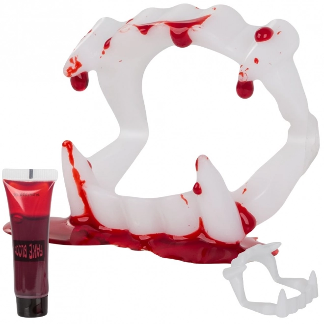 Vampire Fang Set with Fake Blood for Halloween