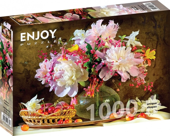 Enjoy Puzzle Beauty of Peonies 1000 Pieces