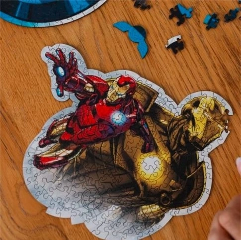 Brave Iron Man Wooden Puzzle