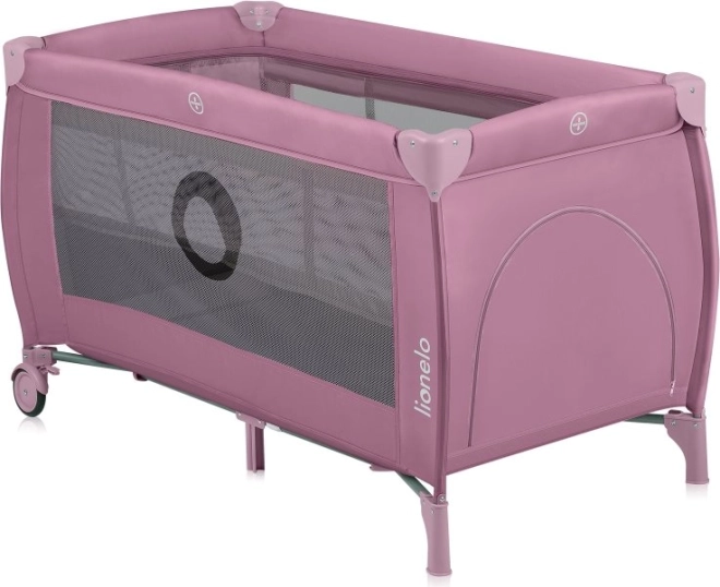 Łóżeczko turystyczne LIONELO Stefi Plus Pink Magnolia