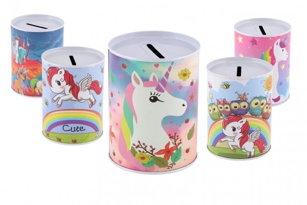 Unicorn Tin Money Box