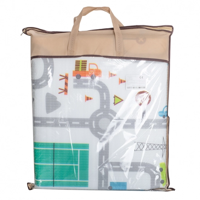 Large Foldable Foam Play Mat City Design