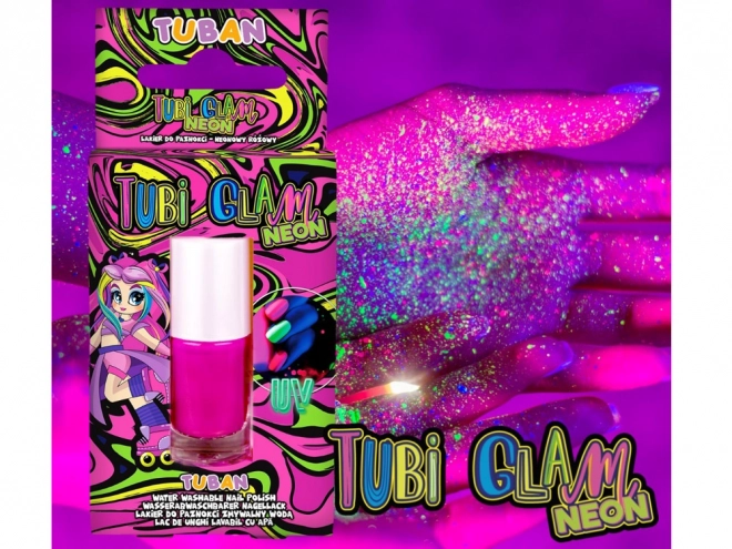 Smalto per unghie Tubi Glam - Rosa Neon