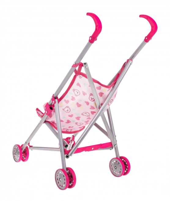 3-in-1 Doll Care Playset with Pink Stroller, Swing, Rocker and Doll