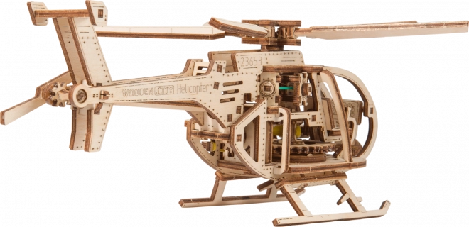 Wooden City 3D Puzzle Helicopter