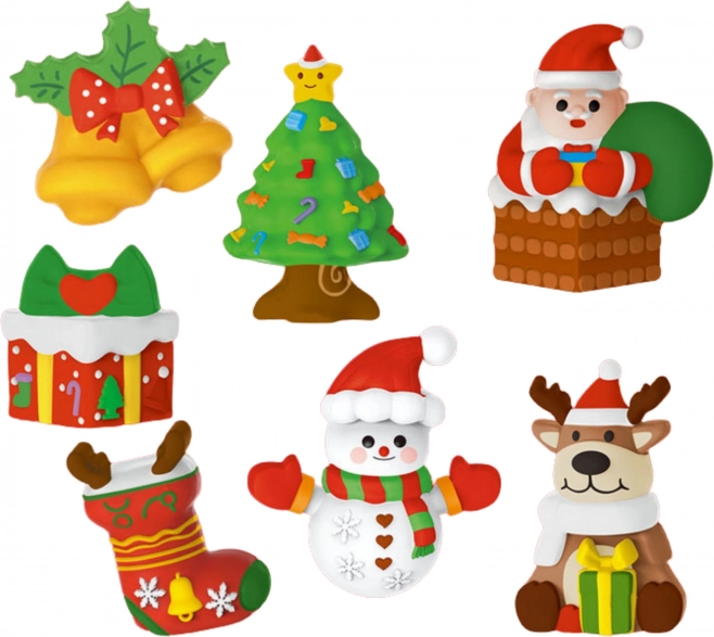 Woopie creatieve set gipsafgietsels en verf – kerst DIY figuurtjes om te schilderen
