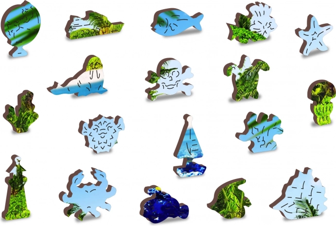 Uniquely shaped pieces with laser details