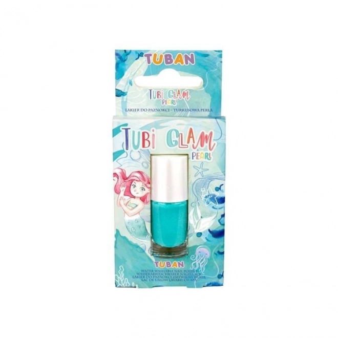 Tubi Glam Kids' Turquoise Pearly Nail Polish