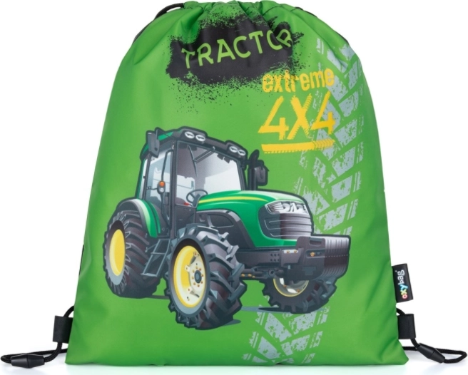 Stylish Exercise Shoe Bag with Tractor Design