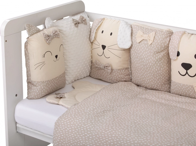 Bubaba Crib Bedding Set Sleep Guardian 12-Piece Beige