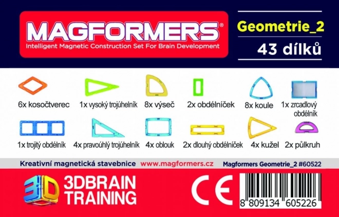 Magformers Geometry Set: Plane and Space