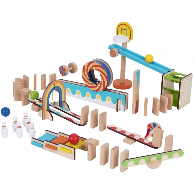 Verrückte Holz-Domino-Spiele