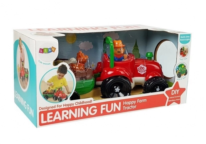 Farm Tractor with Trailer and Animals for Toddlers