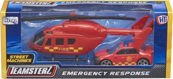 Firefighters: aerial support at a fire