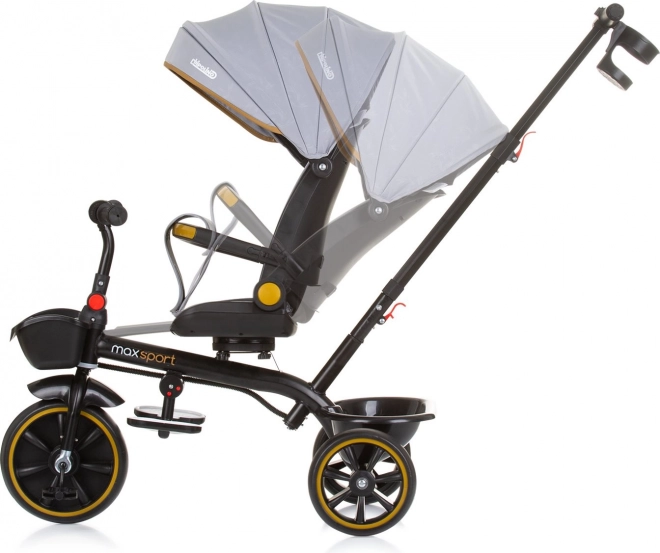 Chipolino Tricycle with Canopy Max Sport 2in1 Ash Grey