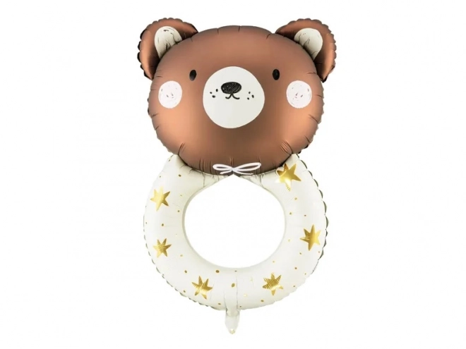 Foil Rattle Bear Balloon