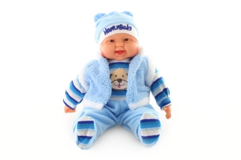 Large Baby Boy Doll - Dog Outfit